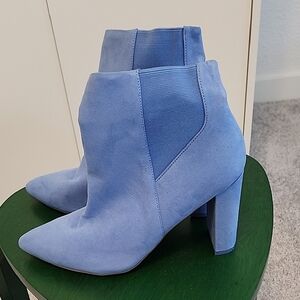 H&M Stylish Blue Heeled Boots